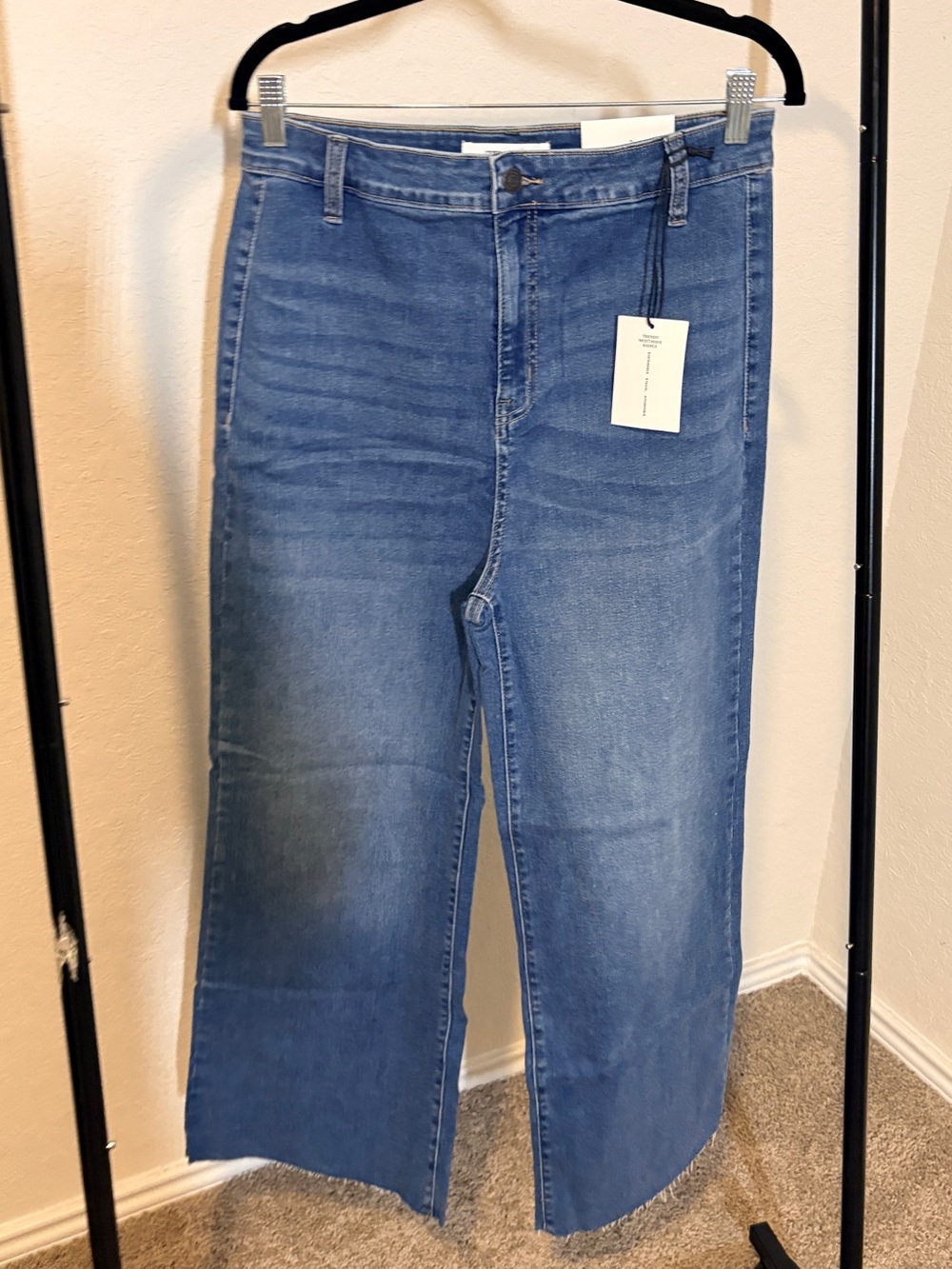 Zenana Outfitters Light Blue Denim Wide Leg Pants
